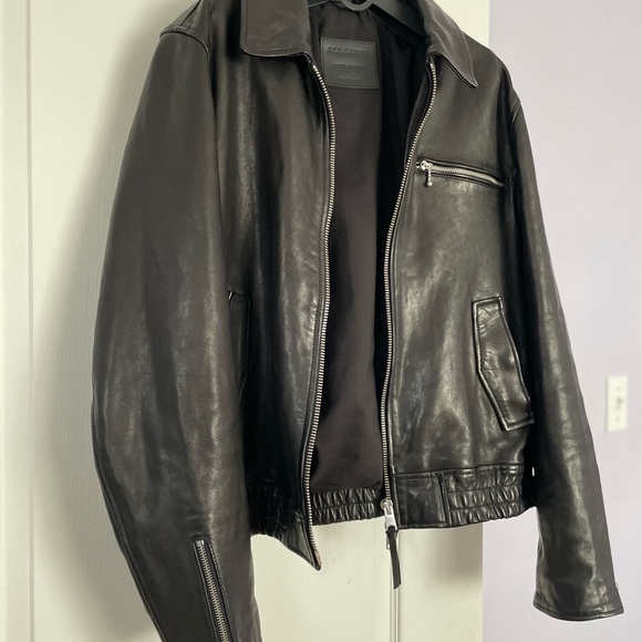 AllSaints Leather Jacket - Picture 3 of 4